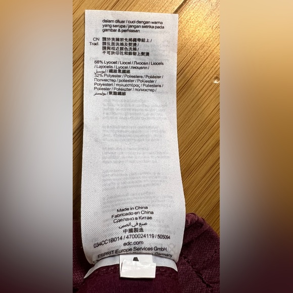 edc Since 98 womens maroon Drawstring Casual button hem pants w/pocket|SZ:32 Reg - Picture 14 of 16